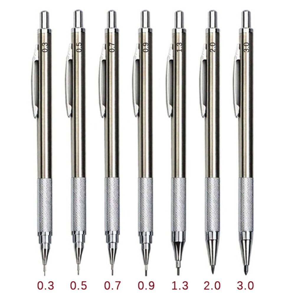 Mechanical Pencil 0.3 - قلم رصاص ميكانيكي 0.3/0.5/0.7/0.9/1.3/2.0/3.0 مم للرسم