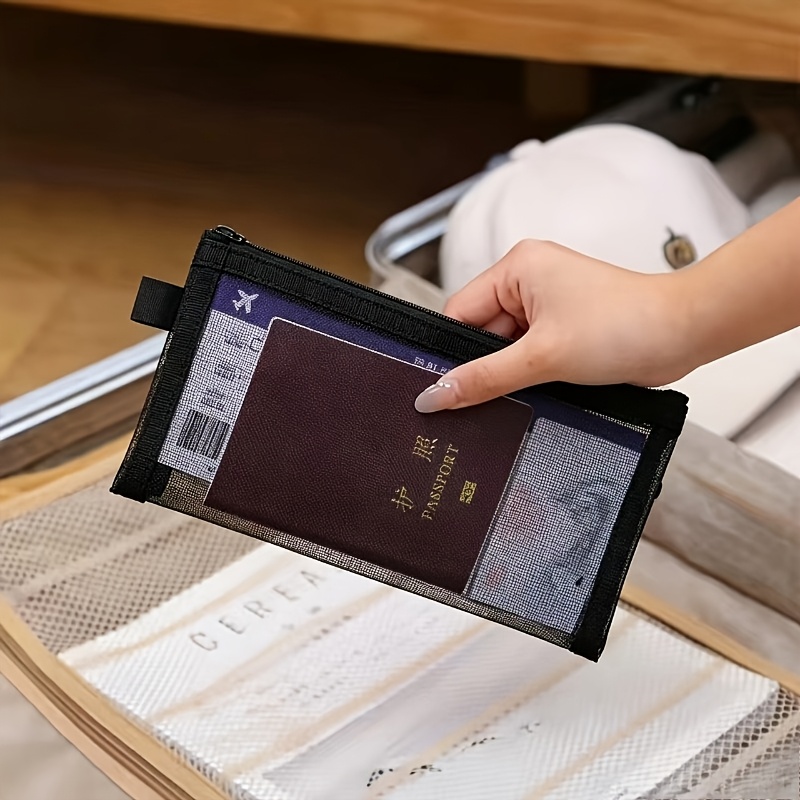 Index Card Holder - حقيبة تخزين مستندات محمولة سوداء من