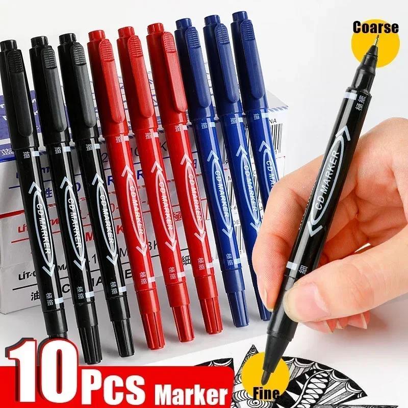Correction Pen Fine - 5/10 قطعة طرف مزدوج قلم تحديد