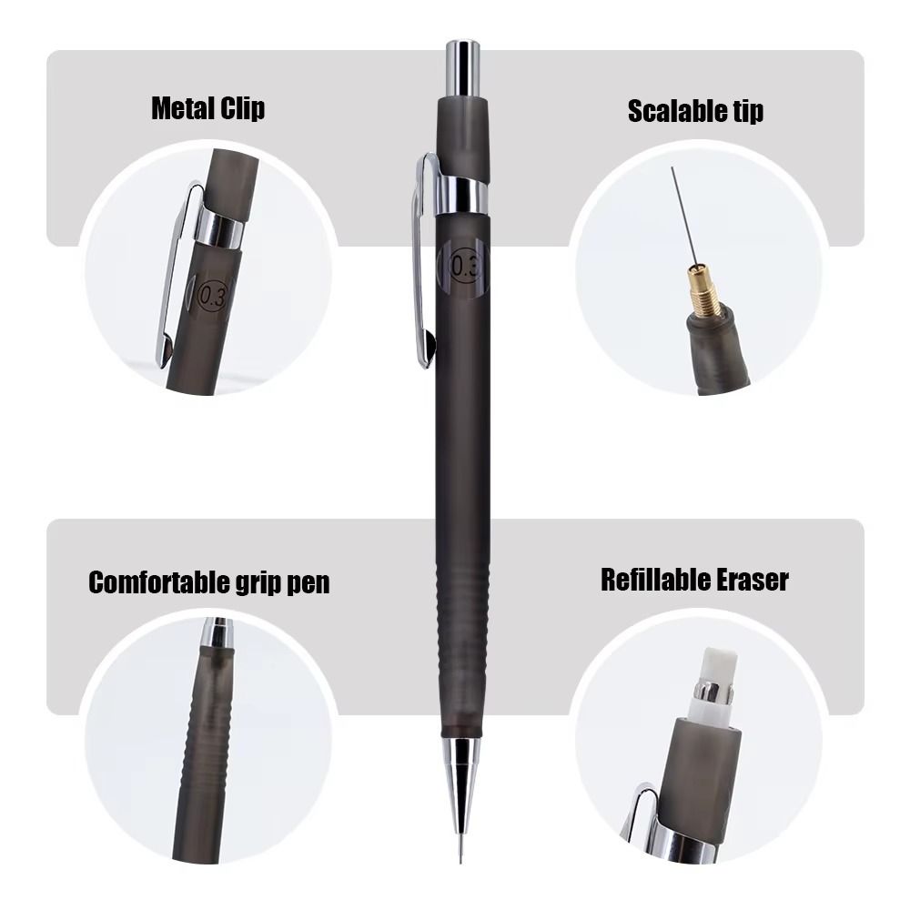 قلم رصاص ميكانيكي متين بسمك 0. - مراجعة Mechanical Pencil 0.3 وسعره