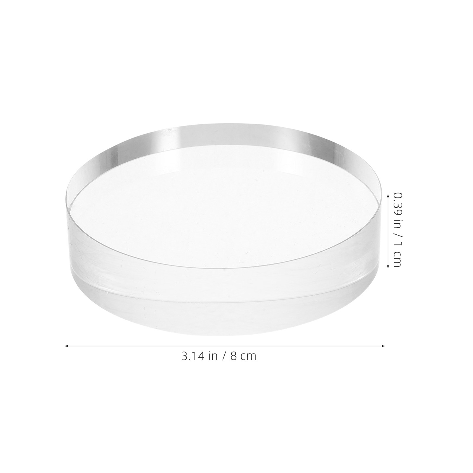 قطعة زجاجية شفافة دائرية بقطر  - مراجعة Book Weight Glass وسعره