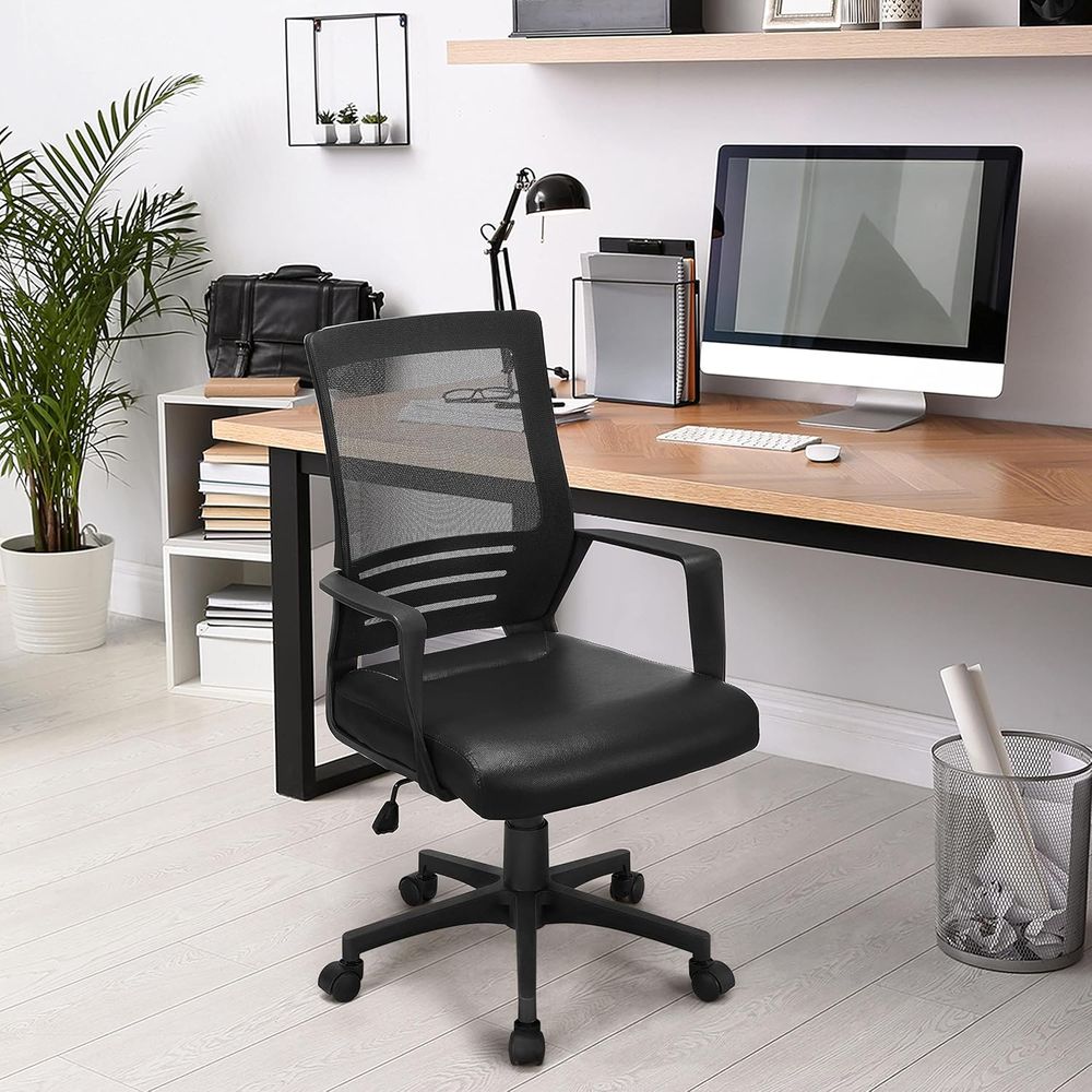 كرسي مكتب دوار شبكي، مقعد من ج - مراجعة Leather Desk Pad وسعره