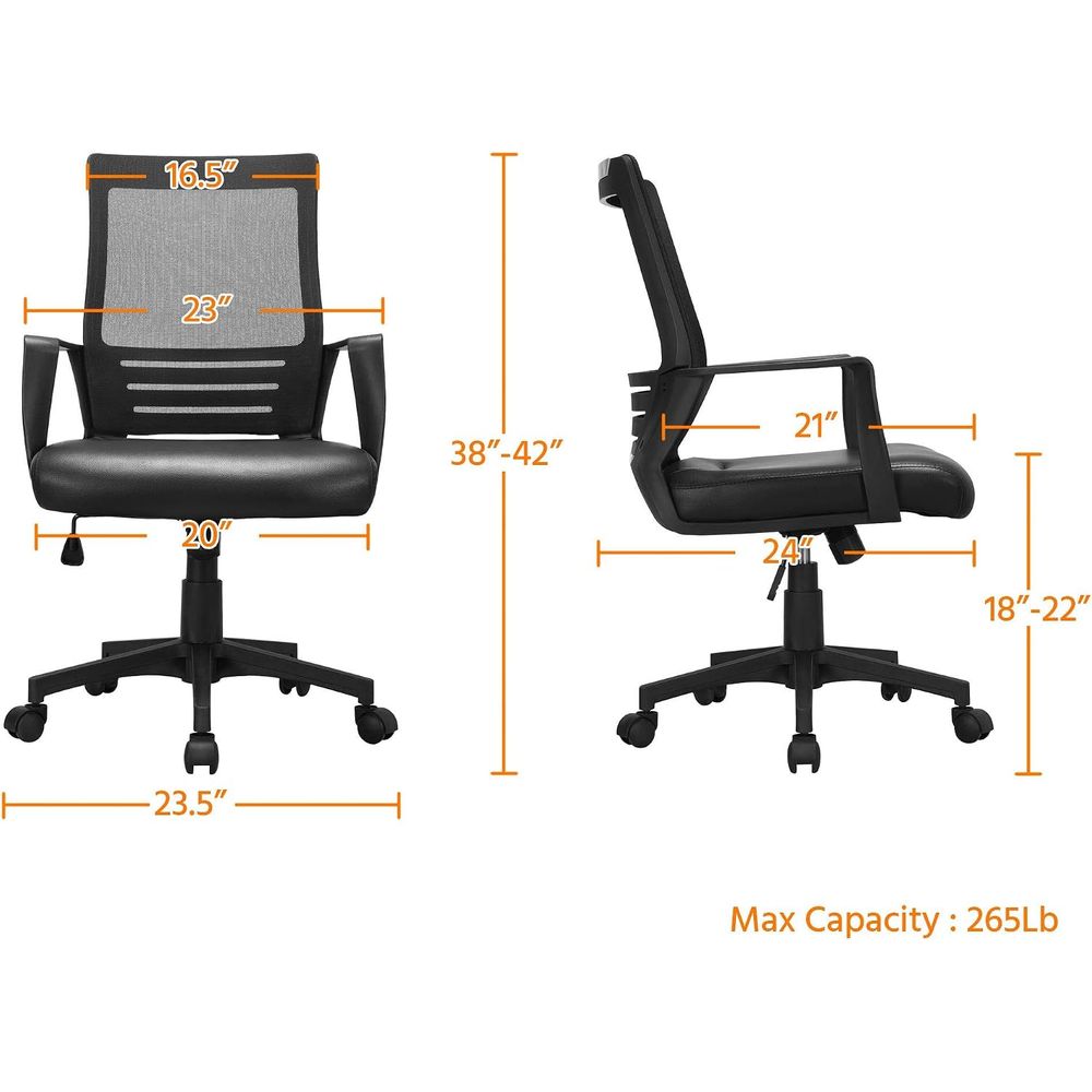 كرسي مكتب دوار شبكي، مقعد من ج - مراجعة Leather Desk Pad وسعره