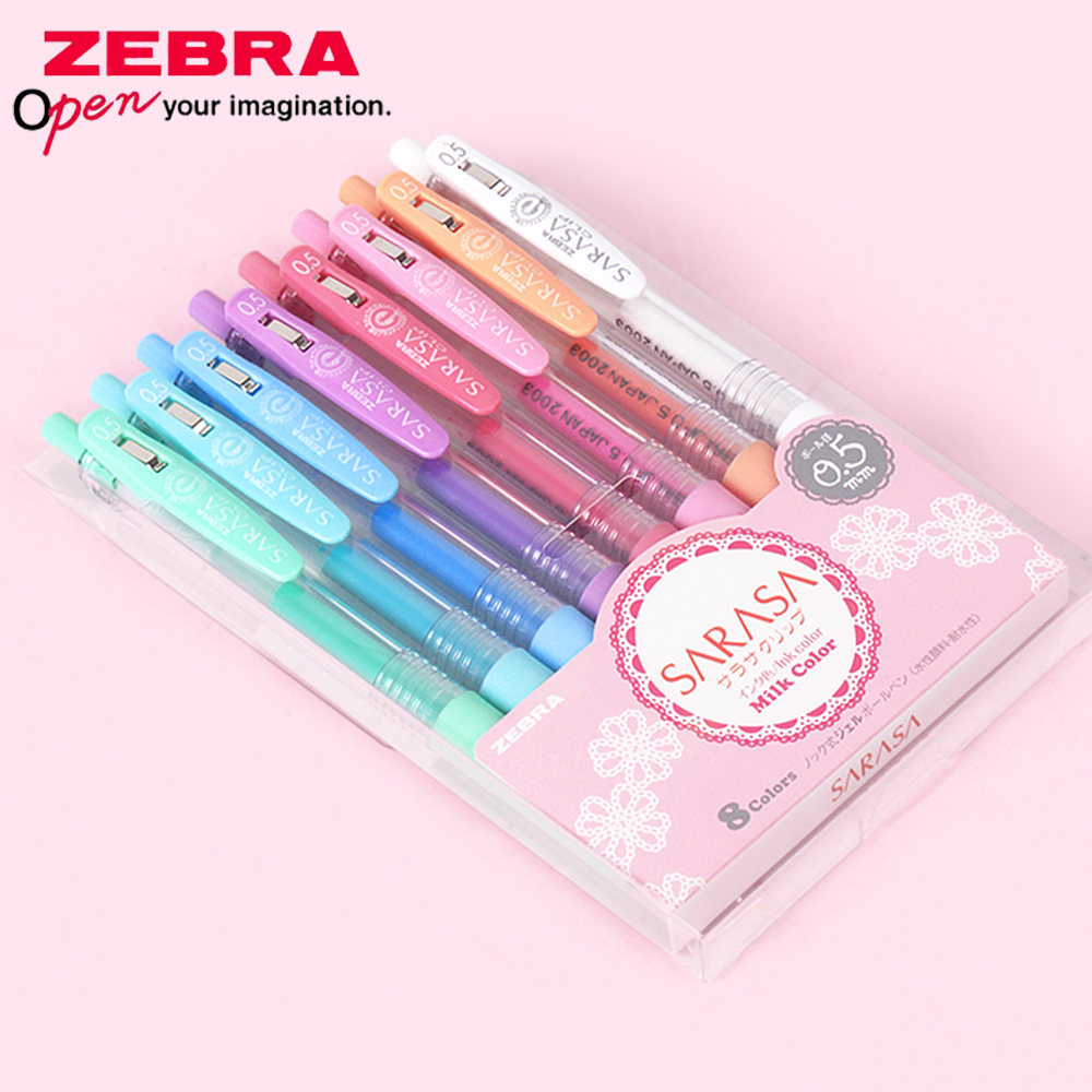 3/5/8 لون زيبرا جل مجموعة أقلا - مراجعة Zebra Pen Mildliner وسعره