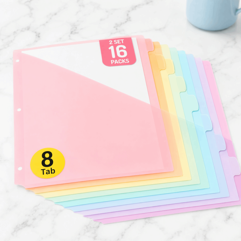 فواصل ملفات متينة من البلاستيك - مراجعة Tab Divider A4 وسعره