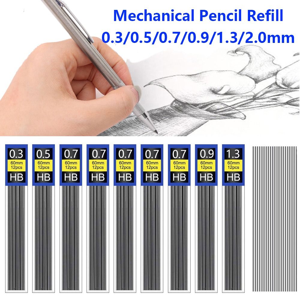 6 علب من أقلام الرصاص الميكاني - مراجعة Mechanical Pencil 0.3 وسعره