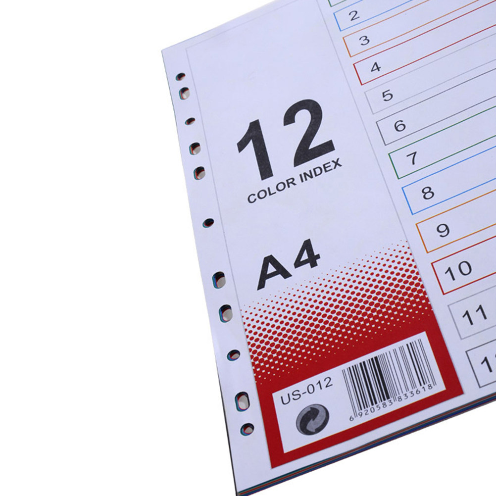 قطعتان من فواصل الأوراق العريض - مراجعة Tab Divider A4 وسعره