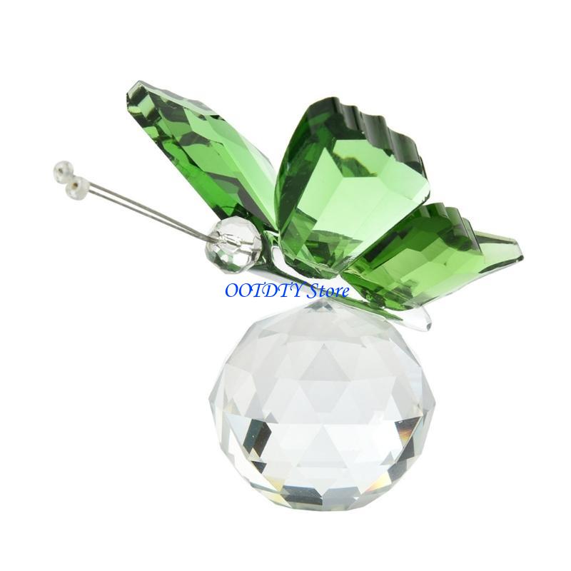367A تمثال فراشة كريستال مع زخ - مراجعة Paper Weight Crystal وسعره