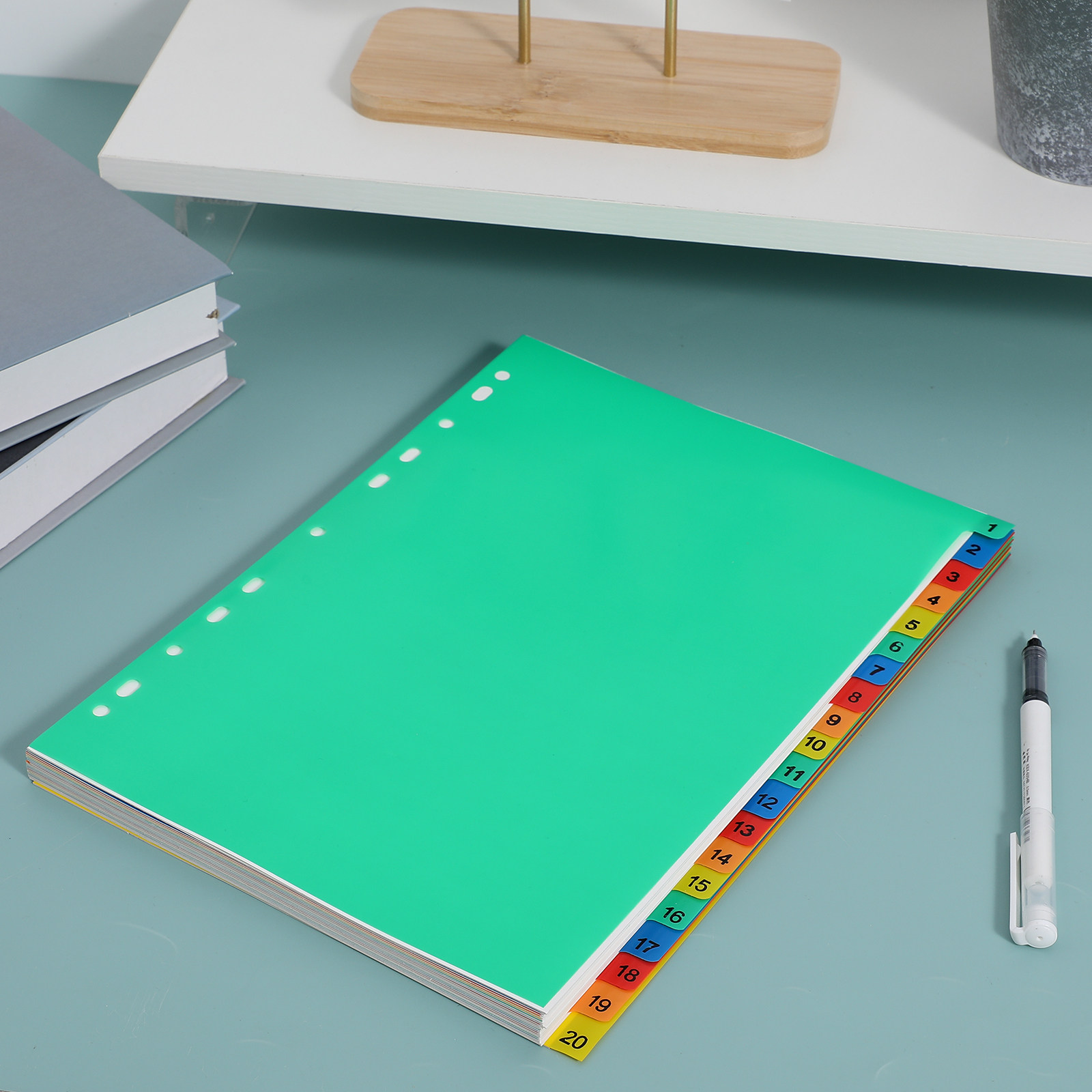 20 صفحة من فواصل الأوراق البلا - مراجعة Tab Divider A4 وسعره
